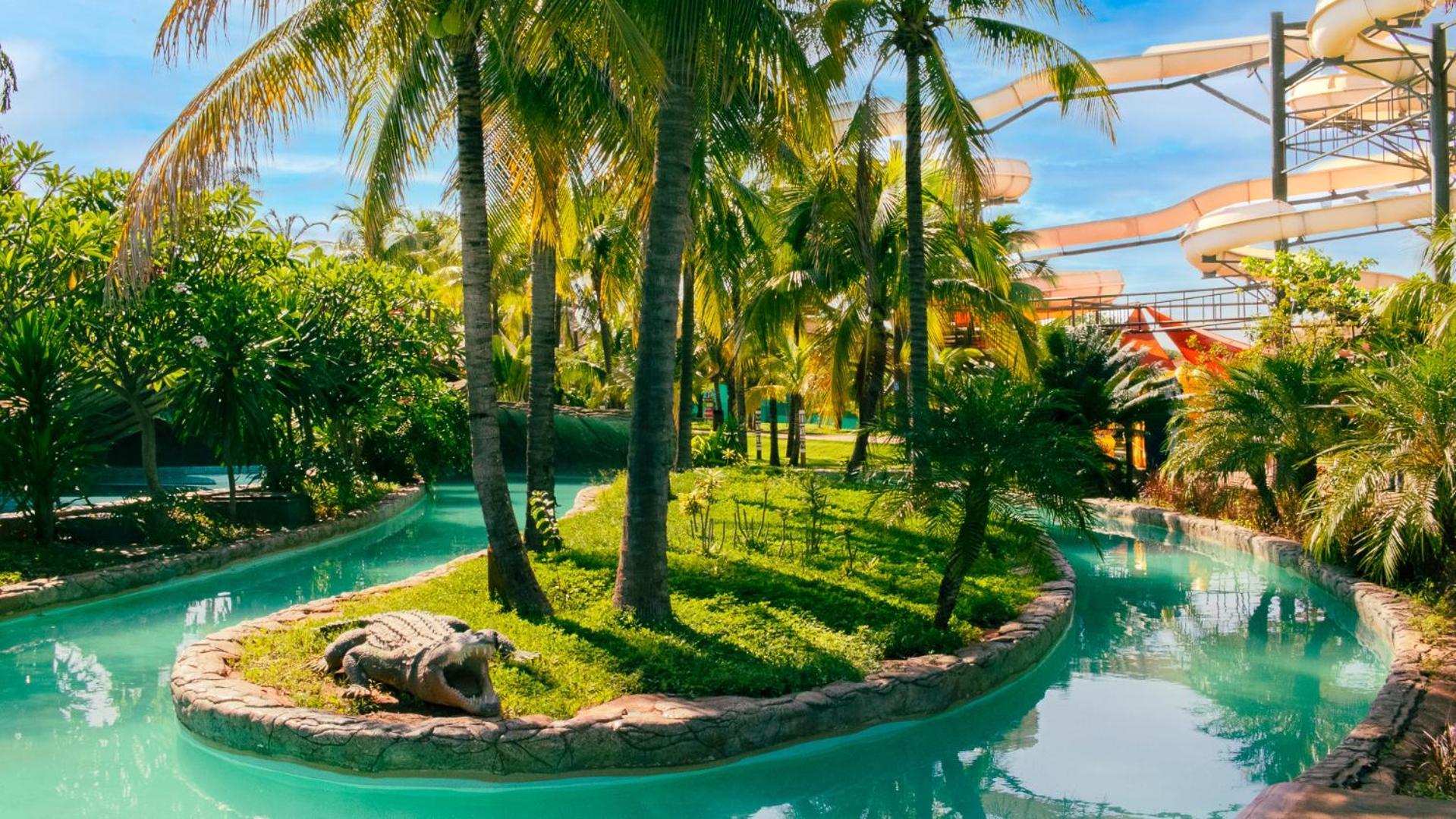 Hot Beach Resort Olímpia المظهر الخارجي الصورة The artificial river
